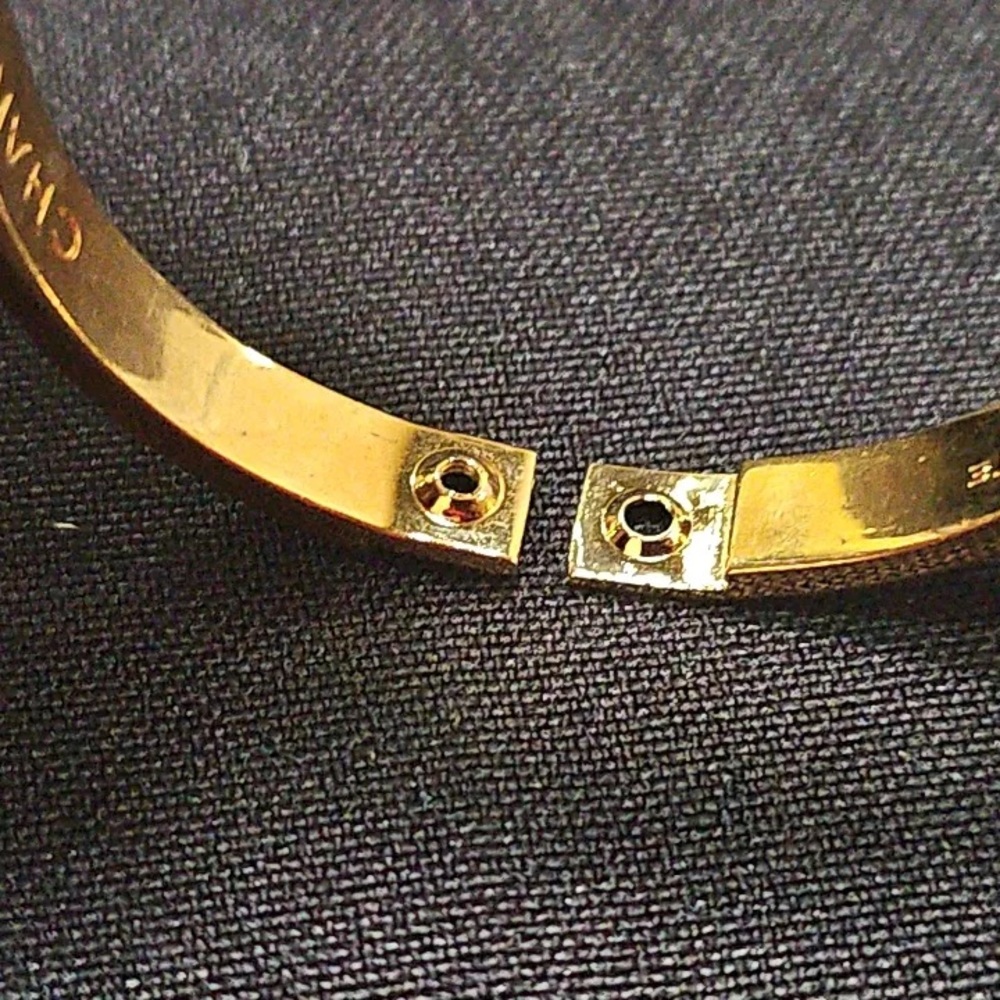 Aldo Cipullo Love Bracelet Gold Electrolated Open Bangle Bracelet Copyright 1970 - Picture 12 of 16